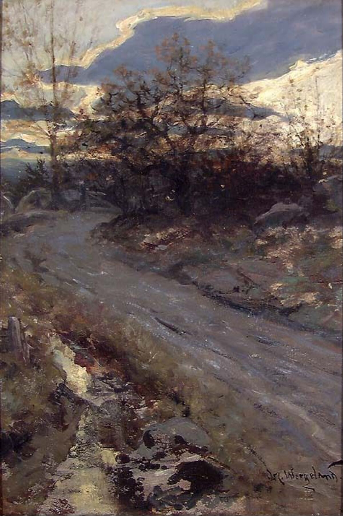 Oscar A. Wergeland, Landevei Nasjonalmuseet Samlingen