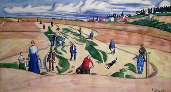 Vårstemning over Etterstadsletten