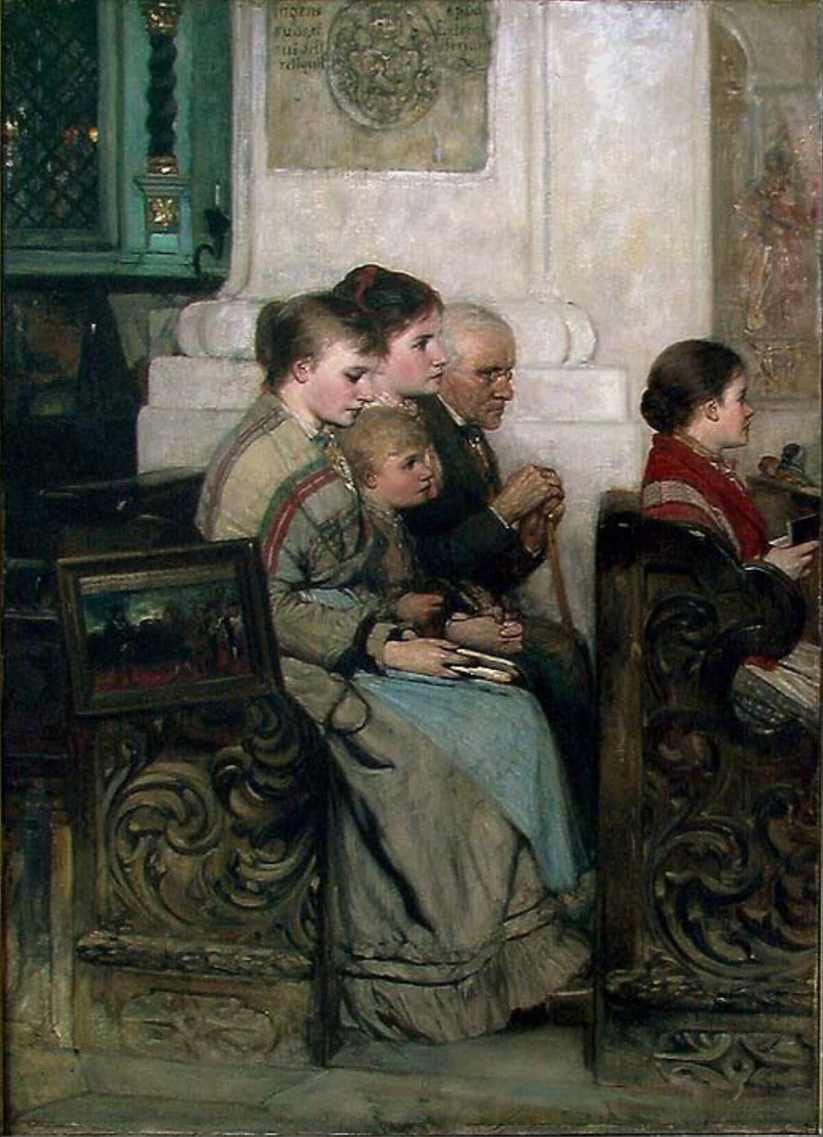 Oscar A. Wergeland, Gudstjeneste i en tysk landsbykirke