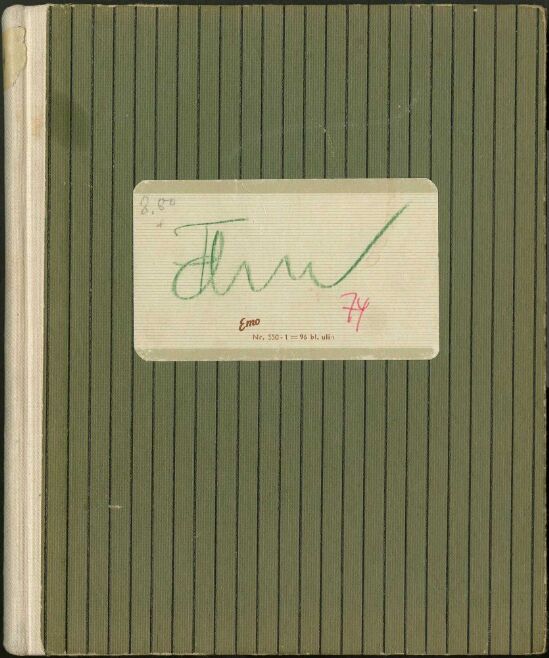 Skissebok antagelig fra 1974