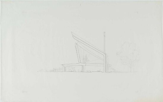 30303. Utkast til Evangelisk-luthersk kirke i moderne boligkvarter