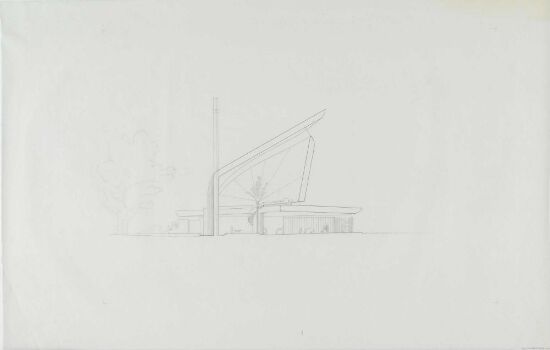 30303. Utkast til Evangelisk-luthersk kirke i moderne boligkvarter