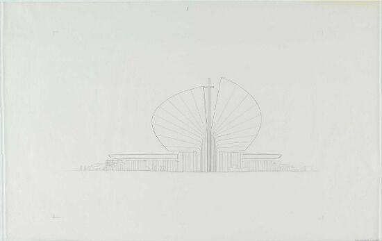 30303. Utkast til Evangelisk-luthersk kirke i moderne boligkvarter