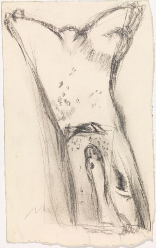 Figur med hevede armer