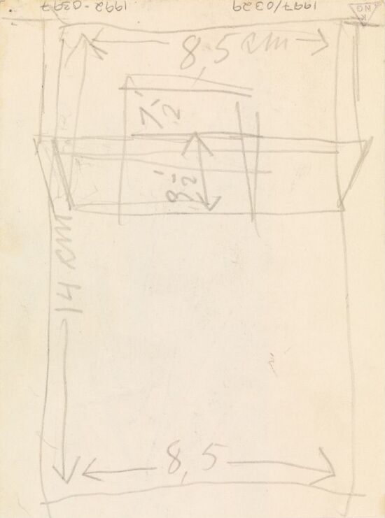 Grunnplan og snitt av bygning