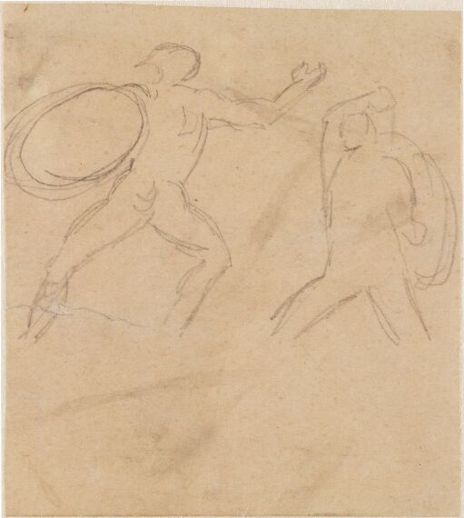 Two men with Shields