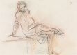 Sittende kvinne