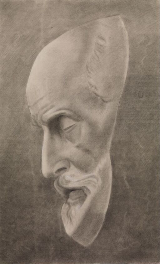 St. Hieronymus, studie etter skulptur