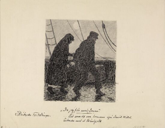 "Ret som det var, saa kommer s'gu Daniel Mikal listendes med et Kvindfolk"