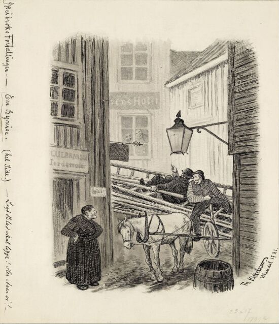 "Det er jo et rent Knaphul, vi er kommet ind i - et Skjærerede - en Musefelde - "