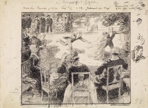 Illustrasjon til Jonas Lie "Familien på Gilje", København 1903 [-1904]