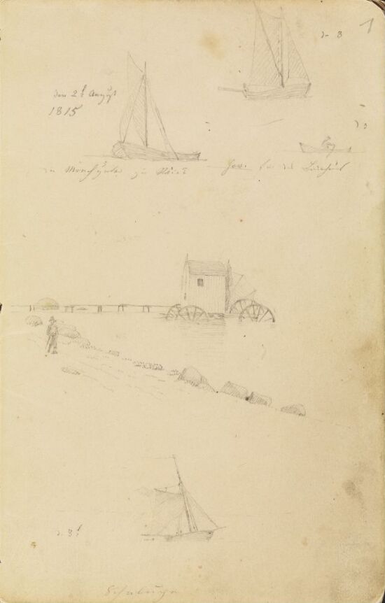 Seilbåter i Wieck; badevogn i Lauterbach