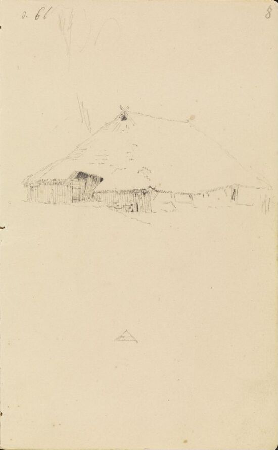 Lite hus med stråtak