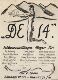 Plakat til utstillingen "De 14"