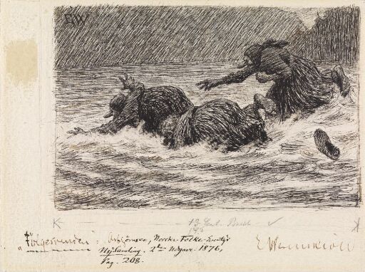 When no more than the Last Thread was left, the Troll-hags came rushing up and made a Grab at the End