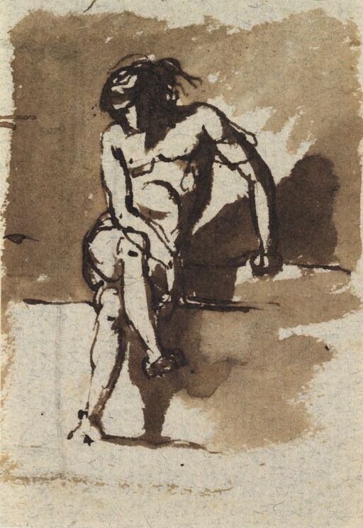 Seated figure