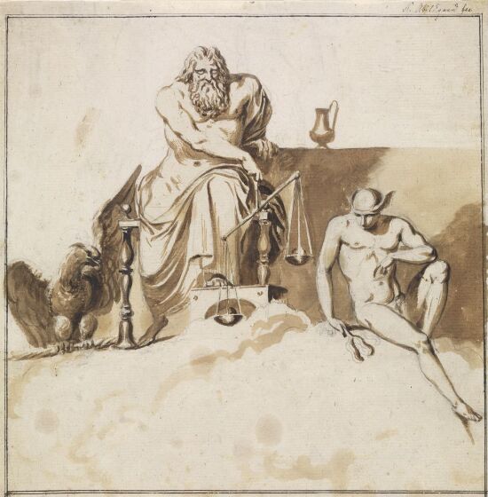 Jupiter weighs the fate of mankind