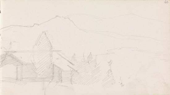 Buildings in a Mountain Landscape