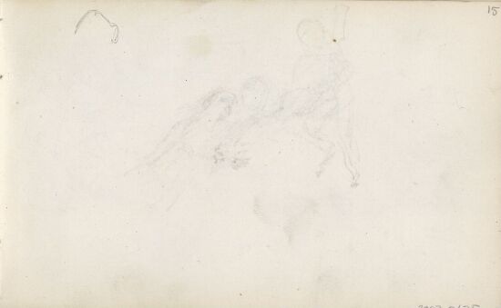 Studier av fektende mann