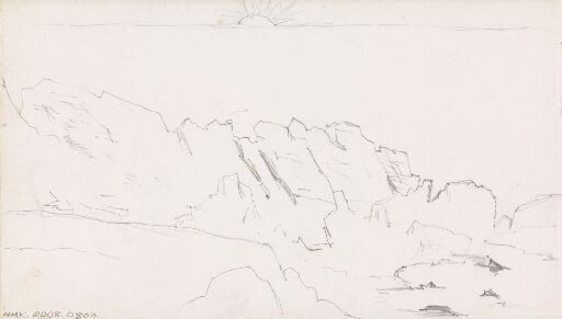 Sun over Mountain Landscape