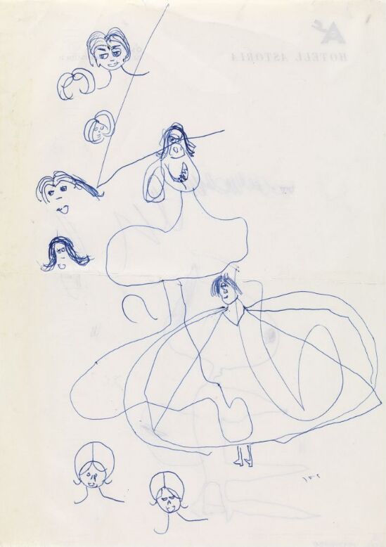 Figurstudier; kvinnehoder