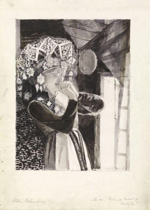 Illustrasjon til "Håken Borkenskjegg", P. Chr. Asbjörnsen og J. Moe, Samlede eventyr, 1936