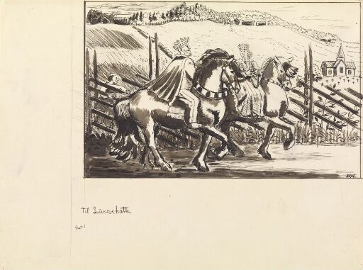 Illustrasjon til "Lurvehette", P. Chr. Asbjörnsen og J. Moe, Samlede eventyr, 1936