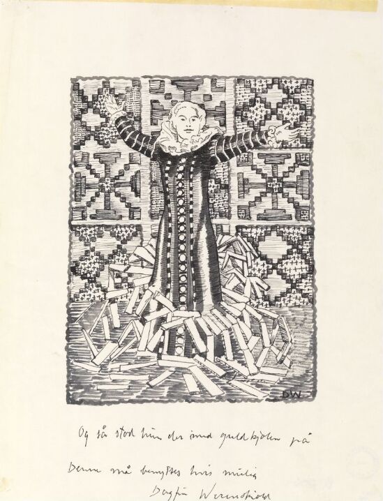 Og så sto hun der med gullkjolen på