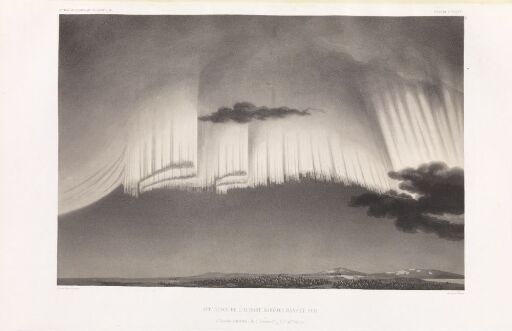 Nordlys ved Alta, observasjon 19. januar 1839, kl. 19.40