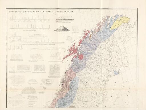 Coupes et vues géologiques relatives a la Norwège, la Suede et la Finlande