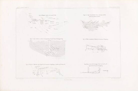 Plans et coupes des mines de plomb argentifère et des mines d'argent