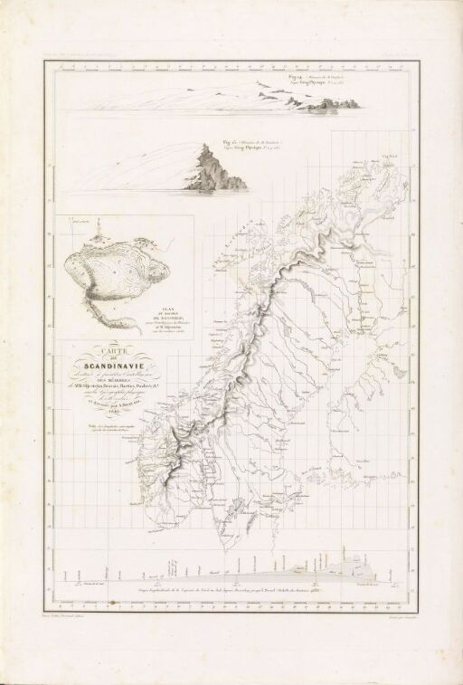 Carte de la Scandinavie, pour l'intelligence des divers mémoires de physique