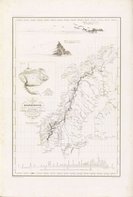 Carte de la Scandinavie, pour l'intelligence des divers mémoires de physique