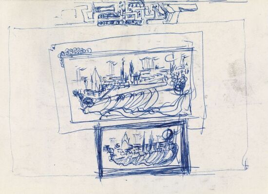 To bilder i ramme; mønster