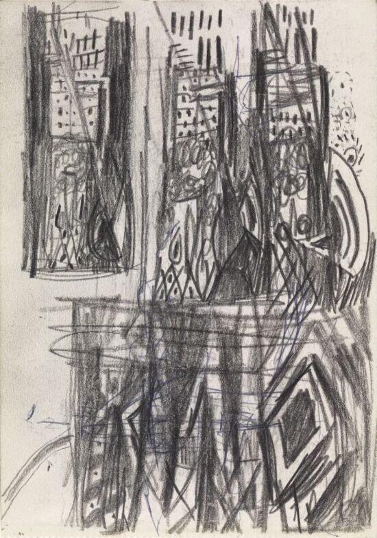 Komposisjonsutkast med tre figurer