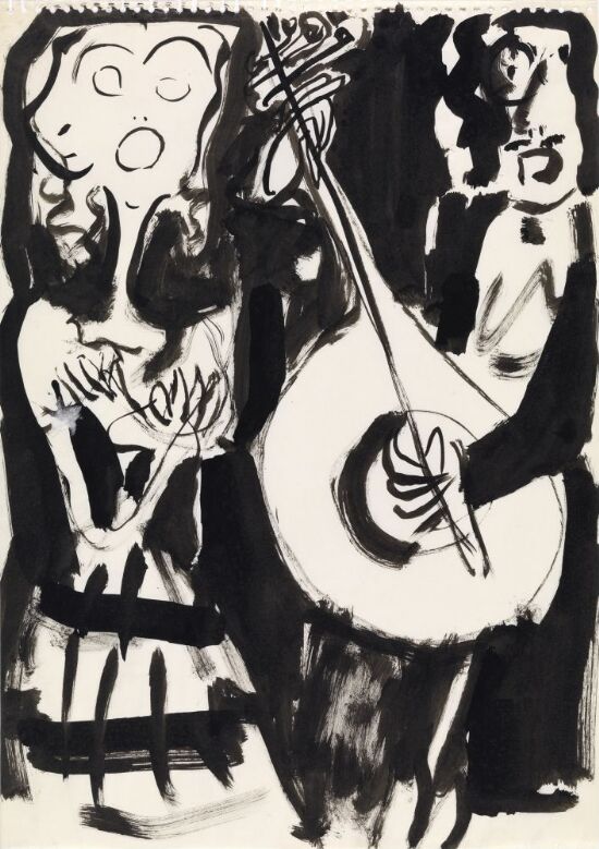 Sangerinne og luttspiller