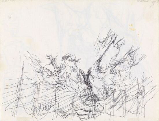 Innhegning med mannsfigur i dyreflokk