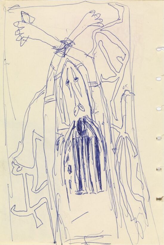 Figur med sammenbundne armer