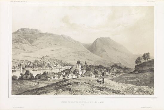 Bergen sett fra festningen nordvest for byen