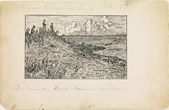 Da fikk de se at en båt kom roende