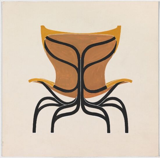 Chair, Project for the MoMA competition Designs for Modern Furniture