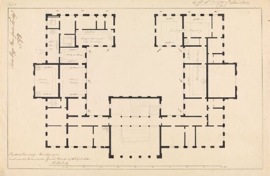 Det Kongelige Frederiks Universitet, forslag til gallerier over lokalene for mineral- og zoologiske samlinger