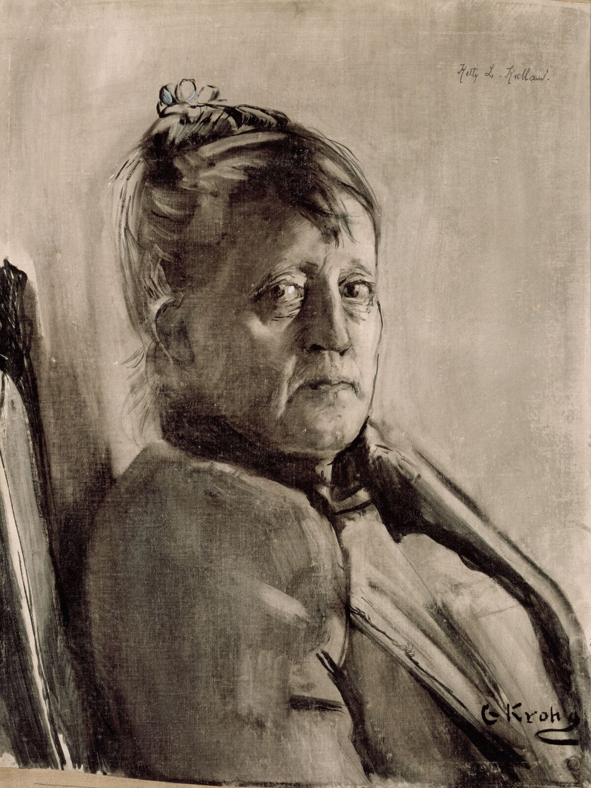 Christian Krohg Portrait Of The Painter Kitty L Kielland 