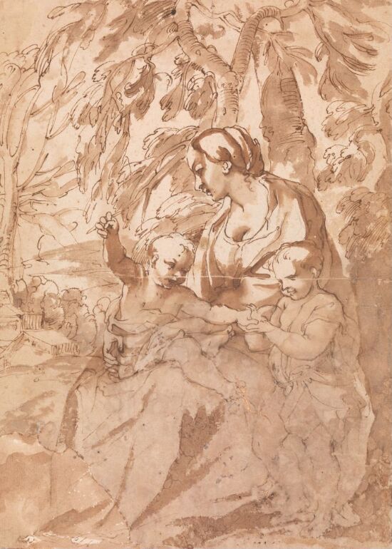 Maria med Jesusbarnet og Johannes