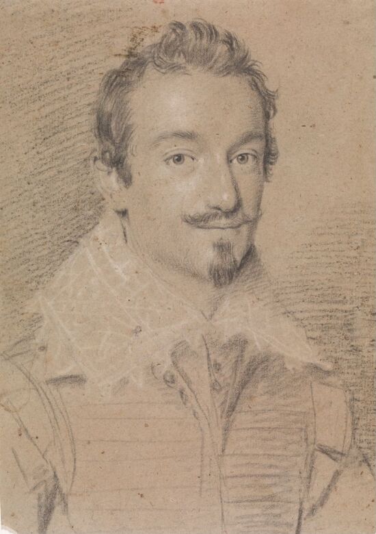 Brystbilde av mann med flippskjegg