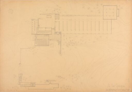 Á la Greque. Museumsbygning for de Sandvigske samlinger. Plan.