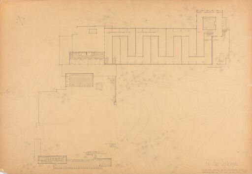 Á la Greque. Museumsbygning for de Sandvigske samlinger. Plan.