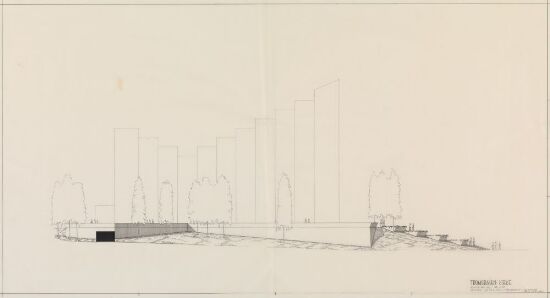 Utkast til terrengbehandlig rundt Tromsdalen kirke