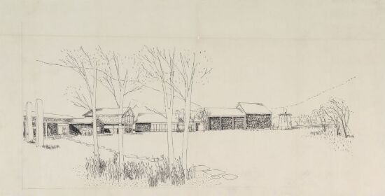 Utkast til herredshus i Vågå