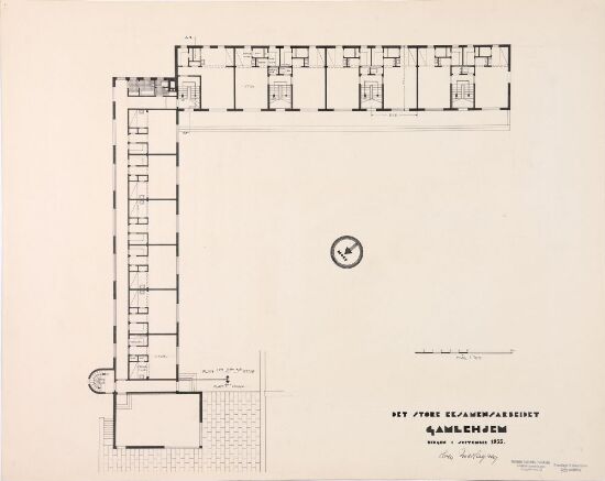 Utkast til et gamlehjem, etasjeplan